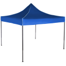 Cort IMPERMEABIL  pavilion pliabil 3m * 3m, structura metalica, culoare ALBASTRU - Corturi - reducerim.ro