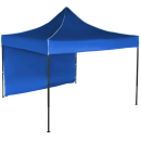 Cort IMPERMEABIL  pavilion pliabil 3m * 3m, structura metalica, culoare ALBASTRU - Corturi - reducerim.ro