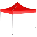Cort IMPERMEABIL  pavilion pliabil 3m * 3m, structura metalica, culoare ROSU - Corturi - reducerim.ro