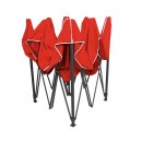 Cort IMPERMEABIL  pavilion pliabil 3m * 3m, structura metalica, culoare ROSU - Corturi - reducerim.ro