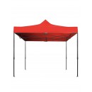 Cort IMPERMEABIL  pavilion pliabil 3m * 3m, structura metalica, culoare ROSU - Corturi - reducerim.ro