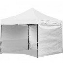 Cort IMPERMEABIL  pavilion pliabil 3m * 3m, structura metalica, culoare ALB - Corturi - reducerim.ro