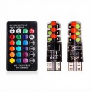 LICHIDARE STOC: Set 2 becuri LED RGB colorate pentru pozitie - LICHIDARE STOC - reducerim.ro