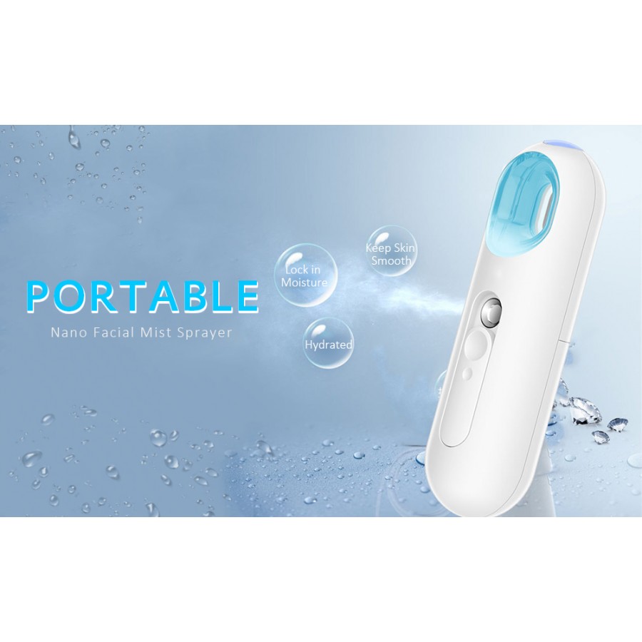 Aparat hidratant facial nanometer moisture spray, abur rece, alb - Ingrijire Personala - reducerim.ro