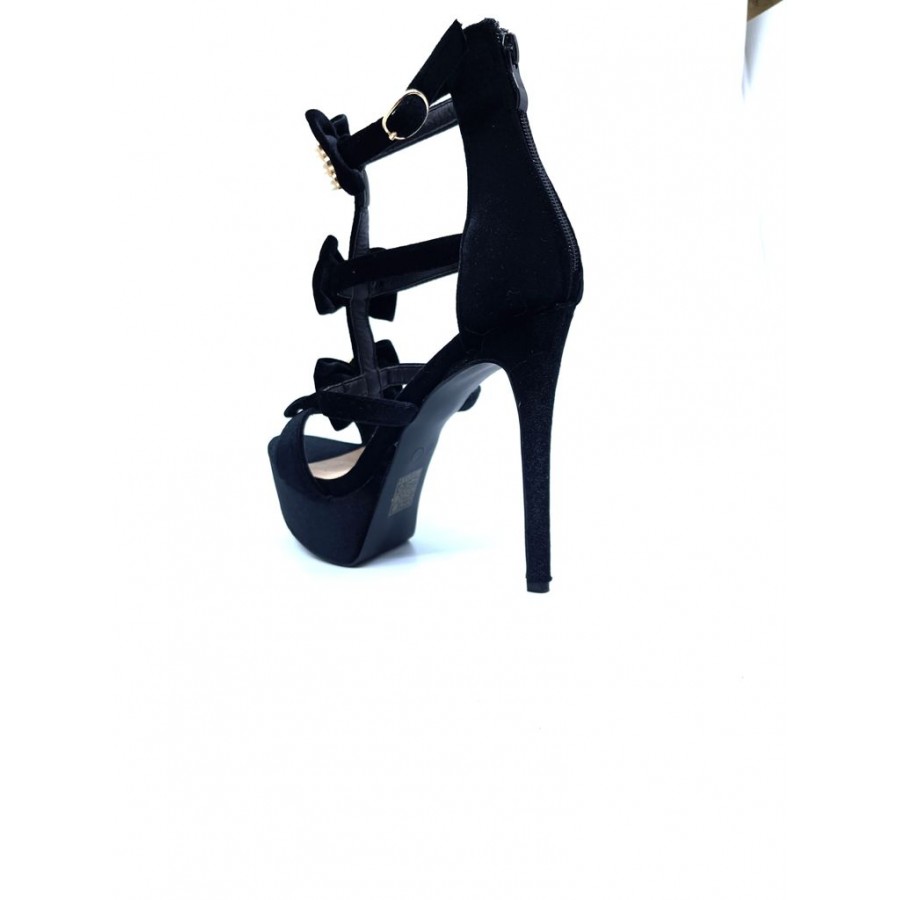 Sandale F320 BLACK R3/6/3 - Sandale Toc - reducerim.ro