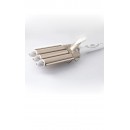 Ondulator profesional cu 3 elementi, Kemei, KM-1010, Temperatura reglabila, 45W, Auriu/Alb - Ingrijire Personala - reducerim.ro
