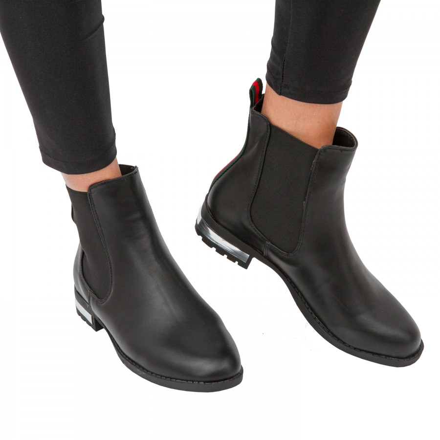 Ghete GH117 BLACK LEA PU R2/9/1 - Ghete - reducerim.ro