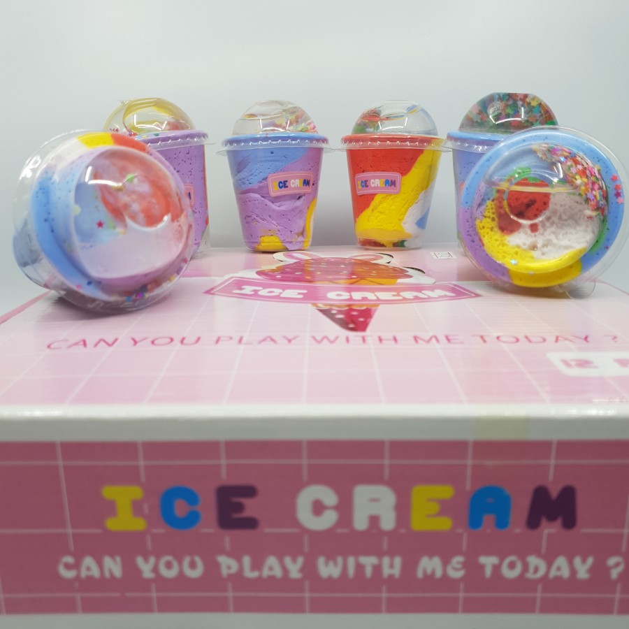 Slime Ice Cream set 12 bucati - Lumea Copiilor - reducerim.ro