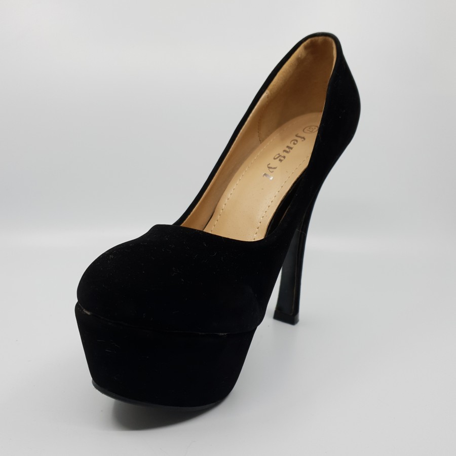 Pantofi casual DD12 BLACK R1/9/2 - Pantofi toc -reducerim.ro Pantofi casual DD12 BLACK R1/9/2 - Pantofi toc - reducerim.ro