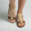 Sandale  JK-55 BEIGE R1/6/2 - Sandale - reducerim.ro