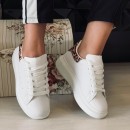 Pantofi casual AD-119 WHITE/LEOPARD  R1/1/2 - Incaltaminte dama - reducerim.ro
