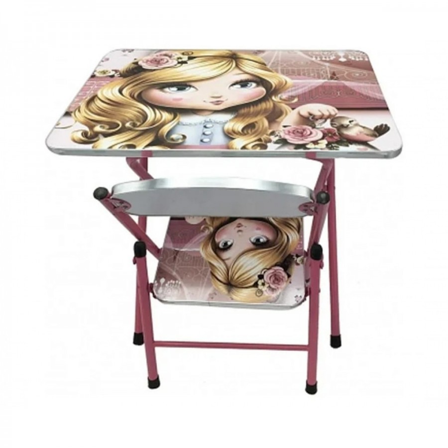 Set masa cu scaun pentru copii – Roz Princess, Cod T09-i0900 Set masa cu scaun pentru copii – Roz Princess, Cod T09-i0900