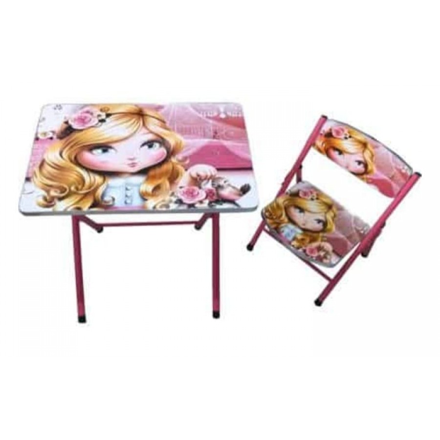 Set masa cu scaun pentru copii – Roz Princess, Cod T09-i0900 Set masa cu scaun pentru copii – Roz Princess, Cod T09-i0900