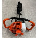 Motoburghiu ROSU  benzina Craft-Tec , MX564, 4.5kW, motor 2 timpi, 6 CP + burghiu  250mm