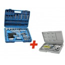 Trusa de 108 chei tubulare cromate + Cadou Chei tubulare, surubelnite cu clichet, trusa 40 de piese Trusa de 108 chei tubulare cromate + Cadou Chei tubulare, surubelnite cu clichet, trusa 40 de piese