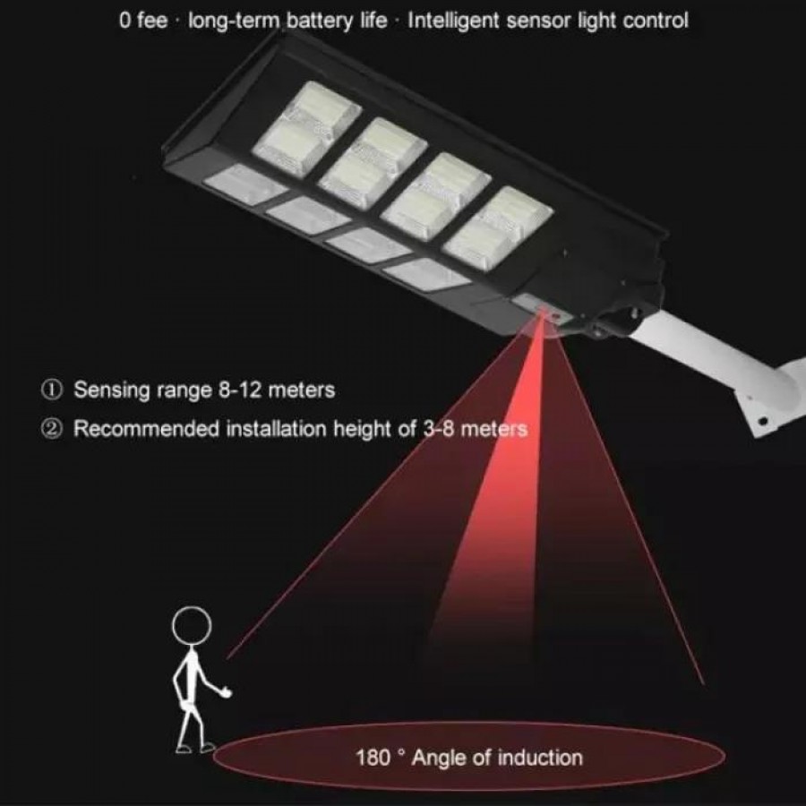 Lampa Stradala Proiector LED cu Incarcare Solara Jortan, 800W - 16 Cadrane, Panou Solar Incorporat, acumulator intern, 96 leduri Cod 0170z Lampa Stradala Proiector LED cu Incarcare Solara Jortan, 800W - 16 Cadrane, Panou Solar Incorporat, acumulator intern, 96 leduri Cod 0170z