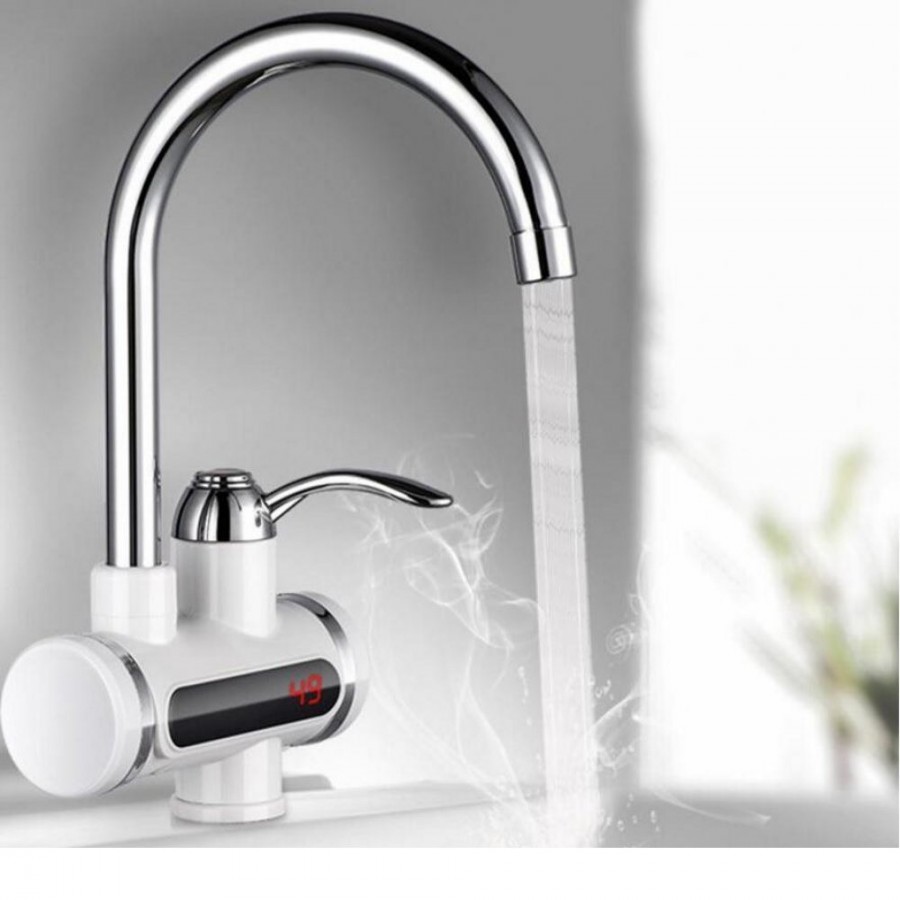 Robinet Electric instant cu afisaj , Putere 3KW, Apa Calda Instant, Debit 2L/min - Sanitare - reducerim.ro