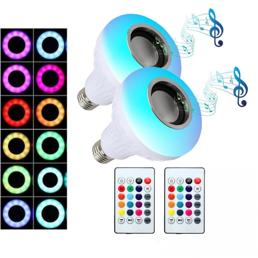SET 2 x Boxa cu bec LED cu telecomanda si Joc de lumini - Boxe, Casti, Microfoane -reducerim.ro SET 2 x Boxa cu bec LED cu telecomanda si Joc de lumini - Boxe, Casti, Microfoane - reducerim.ro