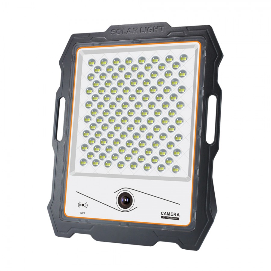Proiector LED cu panou solar si camera WiFi, 200W, lumina alba, telecomanda, cod 0190 - Camere de supraveghere -reducerim.ro Proiector LED cu panou solar si camera WiFi, 200W, lumina alba, telecomanda, cod 0190 - Camere de supraveghere - reducerim.ro