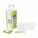 Razatoare multifunctionala cu recipient de colectare, Alb/Verde - Bucatarie -reducerim.ro Razatoare multifunctionala cu recipient de colectare, Alb/Verde - Bucatarie - reducerim.ro