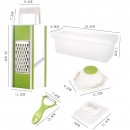Razatoare multifunctionala cu recipient de colectare, Alb/Verde - Bucatarie -reducerim.ro Razatoare multifunctionala cu recipient de colectare, Alb/Verde - Bucatarie - reducerim.ro