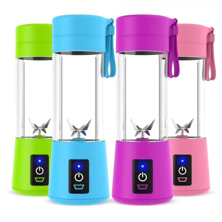 Blender portabil, cu baterie proprie 2000 mah, 4 lame inox, pentru fructe si legume - Tocatoare si blendere - reducerim.ro