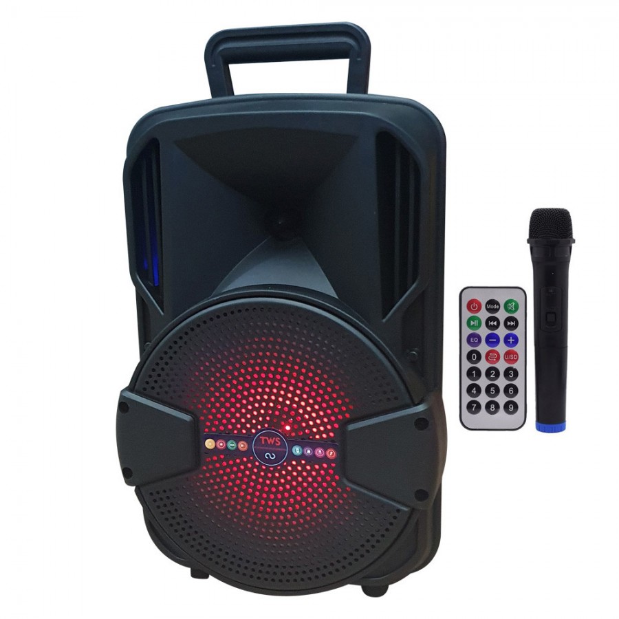 Boxa portabila ALP-801, putere 100W, telecomanda, microfon - Boxe, Casti, Microfoane - reducerim.ro