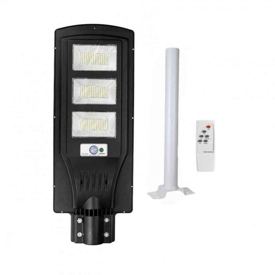 Lampa stradala proiector LED 120W, 3 cadrane, panou solar si acumulator - Panouri solare -reducerim.ro Lampa stradala proiector LED 120W, 3 cadrane, panou solar si acumulator - Panouri solare - reducerim.ro