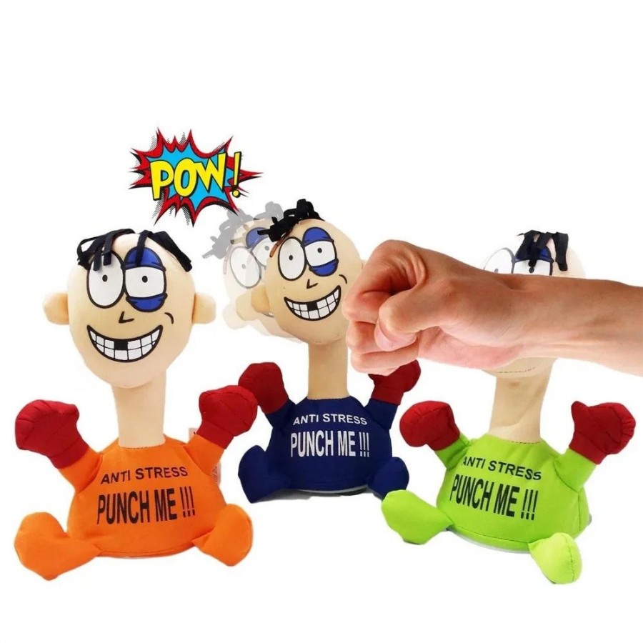 Jucarie interactiva antistres Punch Me, cu sistem de prindere ventuze, 25 cm, Cod022zd - Jucarii - reducerim.ro
