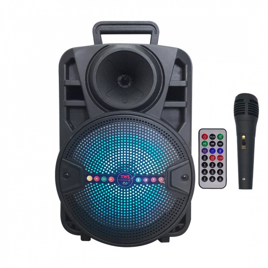 Boxa portabila ALP-803, putere 100W, telecomanda, microfon - Boxe, Casti, Microfoane - reducerim.ro