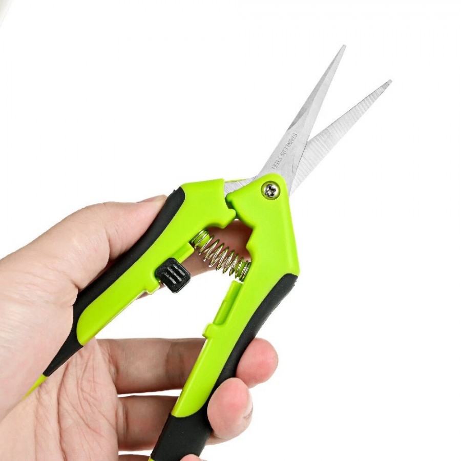 Foarfeca pentru gradina, maner ergonomic din cauciuc, Verde, cod 0009x - PRODUSE NOI - reducerim.ro