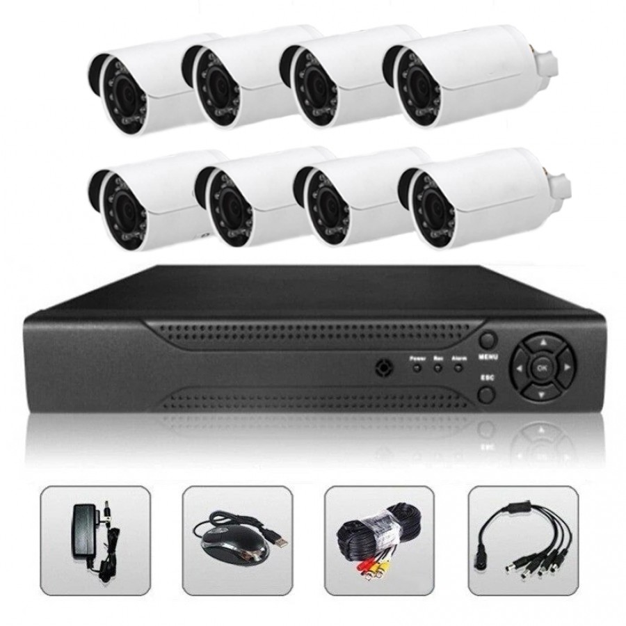 Sistem complet DVR supraveghere video cu 8 camere pentru interior exterior, Cod 0450zd - Camere de supraveghere -reducerim.ro Sistem complet DVR supraveghere video cu 8 camere pentru interior exterior, Cod 0450zd - Camere de supraveghere - reducerim.ro