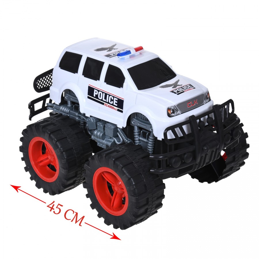 Masinuta INTERVENTII 4X4 MonsterTruck Xtreme Adventure, dimensiuni mari (45 cm lungime), Alb - Masinute jucarie -reducerim.ro Masinuta INTERVENTII 4X4 MonsterTruck Xtreme Adventure, dimensiuni mari (45 cm lungime), Alb - Masinute jucarie - reducerim.ro