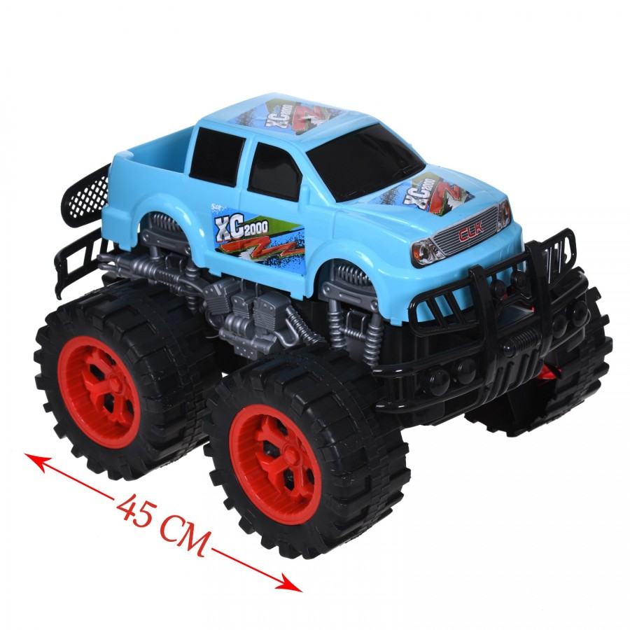 Masinuta JEEP SHOT cu carlinga Xtreme Adventure pentru off road, dimensiuni mari (45 cm lungime), Albastru - Masinute jucarie - reducerim.ro