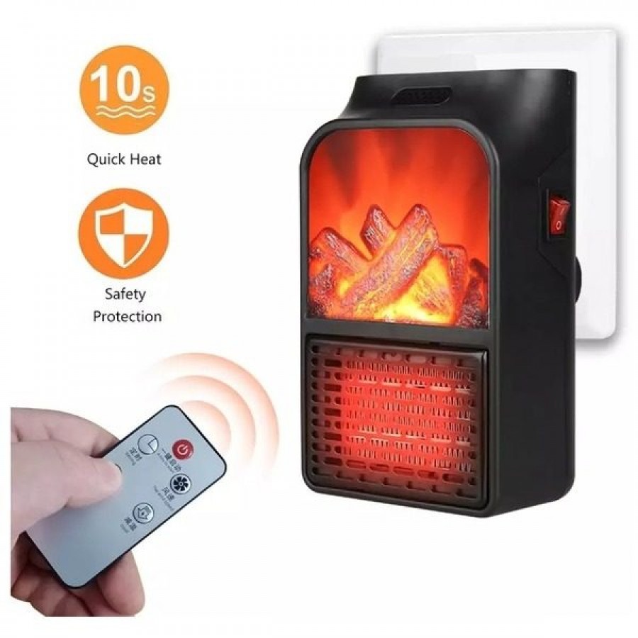Mini aeroterma portabila Flame Heater, conectare 220v, putere 1000W - Casa si gradina - reducerim.ro