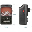 Mini aeroterma portabila Flame Heater, conectare 220v, putere 1000W - Casa si gradina - reducerim.ro