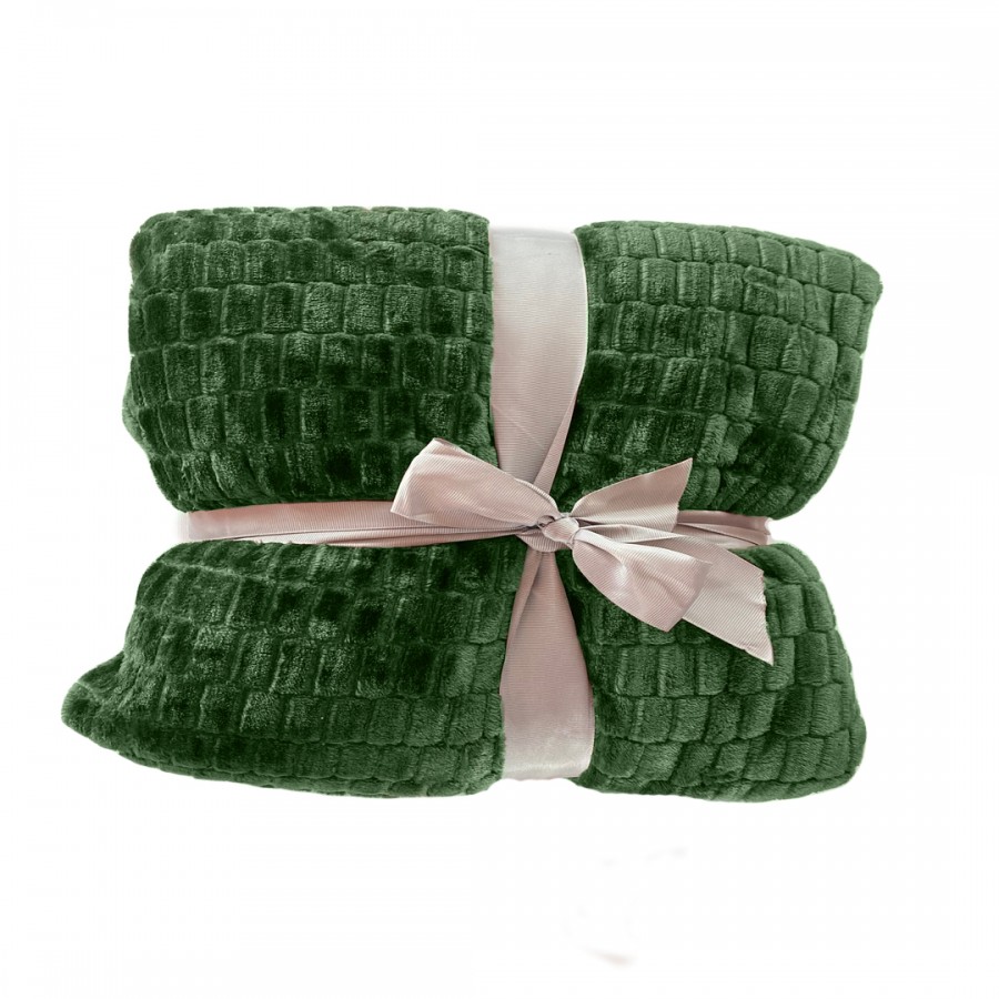 Patura pufoasa Valentine Home Cocolino, Verde - Casa si gradina - reducerim.ro