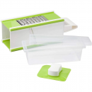 Razatoare multifunctionala cu recipient de colectare, Alb/Verde - Bucatarie -reducerim.ro Razatoare multifunctionala cu recipient de colectare, Alb/Verde - Bucatarie - reducerim.ro