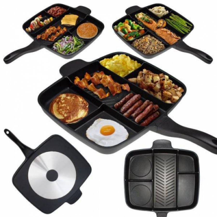 Tigaie multifunctionala non-aderenta Magic Pan, 32 x 38 cm - Bucatarie - reducerim.ro