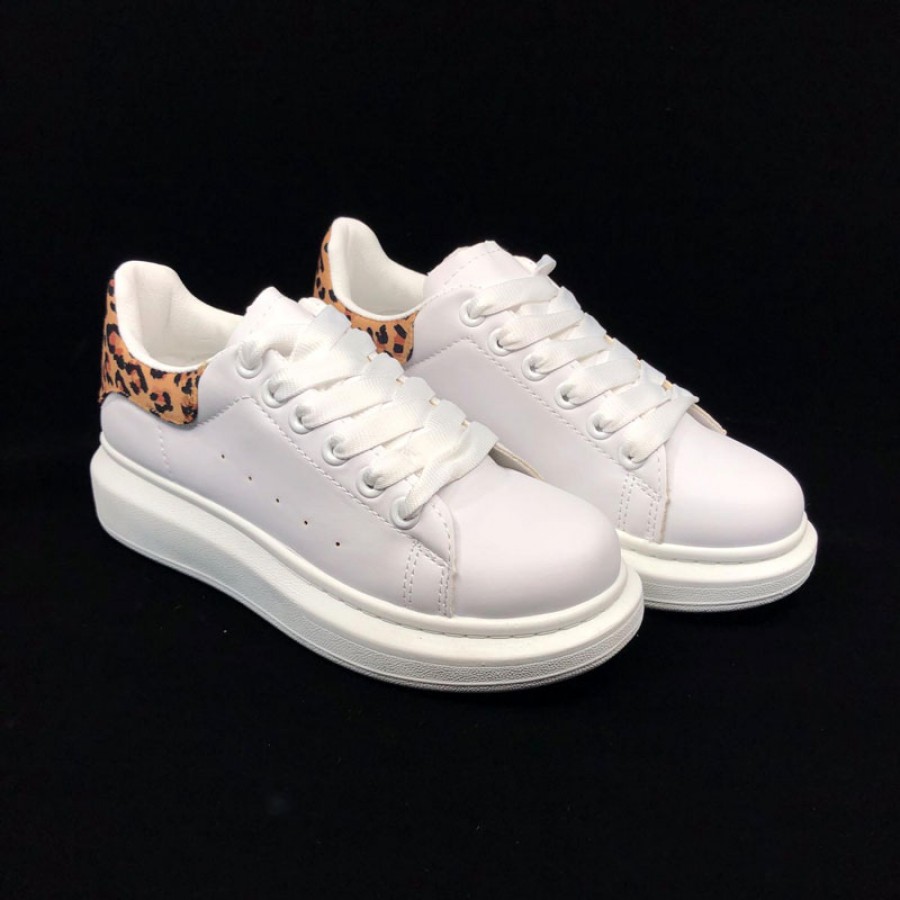 Pantofi casual AD-119 WHITE/LEOPARD  R1/1/2 - Incaltaminte dama - reducerim.ro