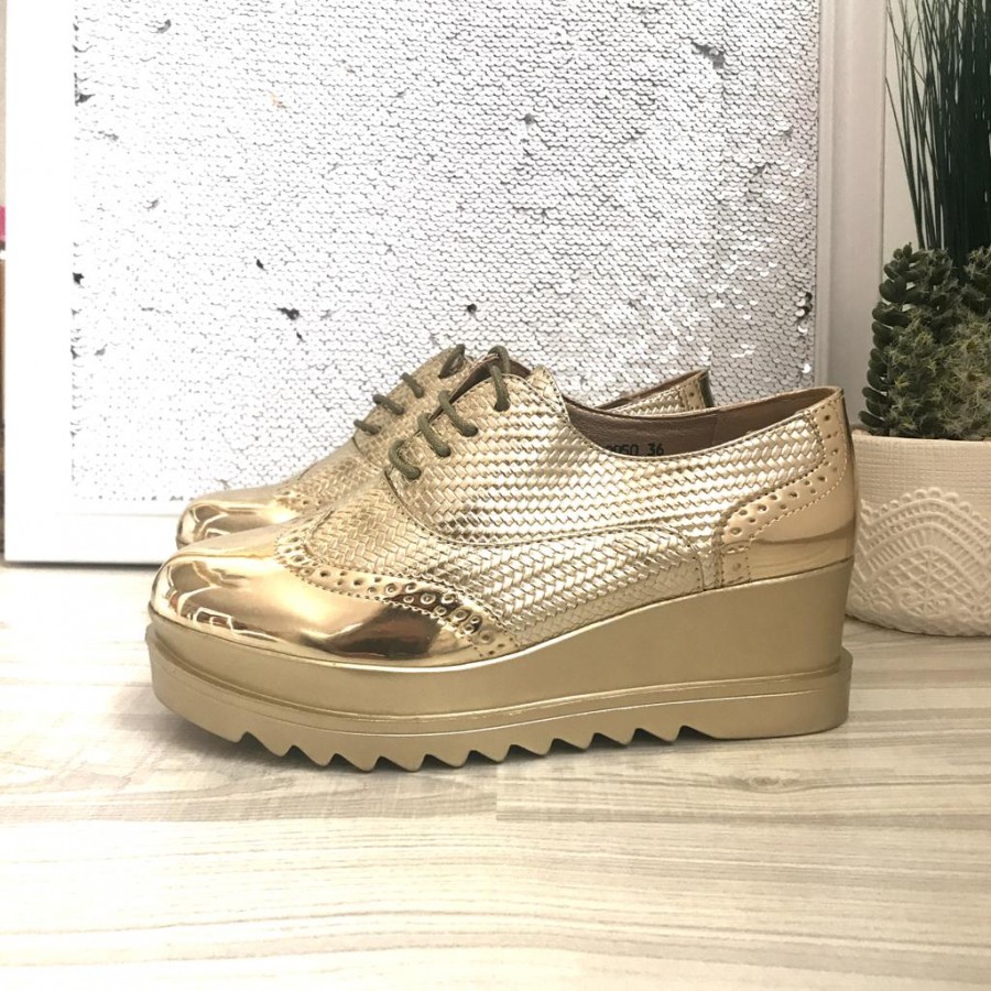 Pantofi casual DQ050 GOLD R1/3/2 - Pantofi casual -reducerim.ro Pantofi casual DQ050 GOLD R1/3/2 - Pantofi casual - reducerim.ro
